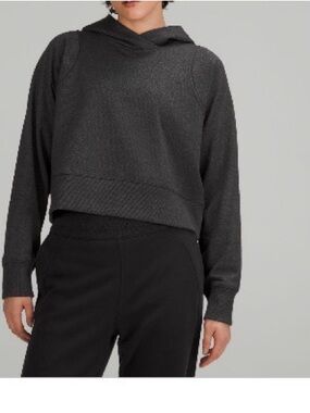 Lululemon Loungeful cropped hoodie sparkle size 8